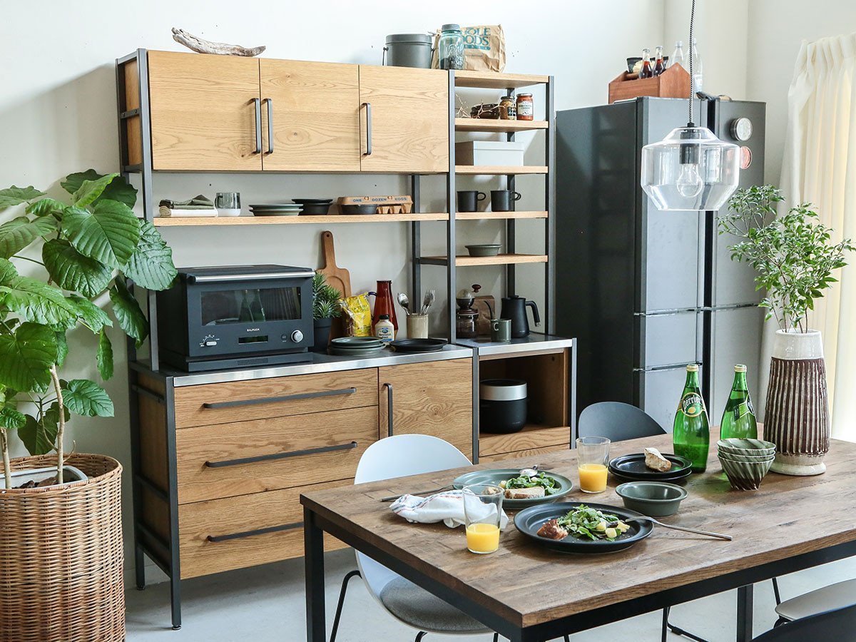 【イージーライフ/Easy Life / GOODS】のATRANDOM UNIT SHELF DINING BOARD / アトランダム ユニットシェルフ ダイニングボード ユニット式 Bタイプ インテリア・キッズ・メンズ・レディースファッション・服の通販 founy(ファウニー) 　オイル　Body Oil　ヴィンテージ　Vintage Style　ダブル　Double, Double-Breasted　フレーム　Frame, Outline　ホーム・キャンプ・アウトドア・お取り寄せ　Home Living / Home & Lifestyle / Camping Gear / Outdoor Camping　キッチン・ダイニング　Kitchen & Dining Essentials. Stylish & Functional Tableware　キッチン収納　Kitchen Storage　キッチン収納・食器棚・レンジ台　Kitchen Cabinet　ホーム・キャンプ・アウトドア・お取り寄せ　Home Living / Home & Lifestyle / Camping Gear / Outdoor Camping　キッチン・ダイニング　Kitchen & Dining Essentials. Stylish & Functional Tableware　キッチン家電・キッチン用品　Kitchen Appliances & Tools　マグカップ・カップ&ソーサー・陶器食器　Mugs / Cups and Saucers / Ceramic Drinkware　参考イメージ|ID: prp329100001532311 ipo3291000000037070952