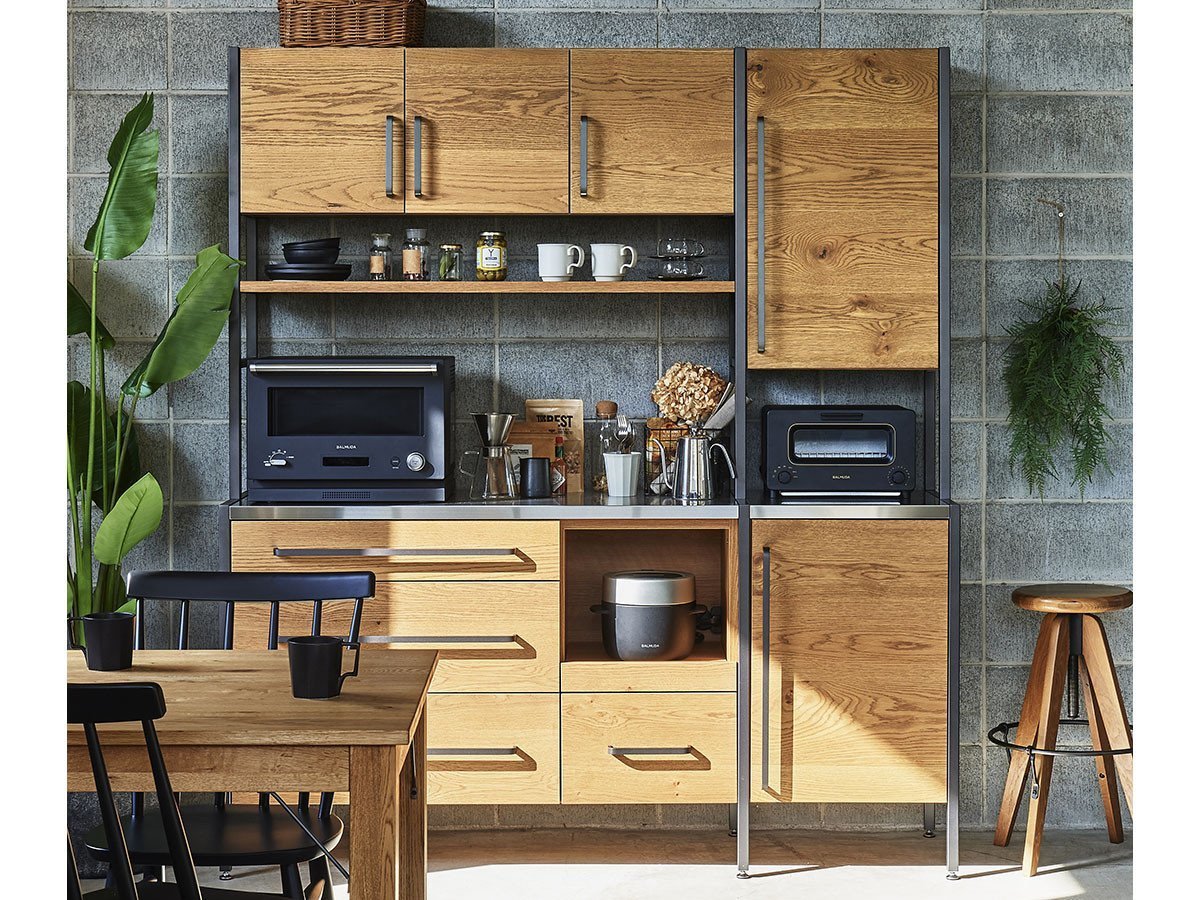 【イージーライフ/Easy Life / GOODS】のATRANDOM UNIT SHELF DINING BOARD / アトランダム ユニットシェルフ ダイニングボード ユニット式 Uタイプ インテリア・キッズ・メンズ・レディースファッション・服の通販 founy(ファニー) 　オイル　Body Oil　ヴィンテージ　Vintage Style　フレーム　Frame, Outline　ホーム・キャンプ・アウトドア・お取り寄せ　Home Living / Home & Lifestyle / Camping Gear / Outdoor Camping　キッチン・ダイニング　Kitchen & Dining Essentials. Stylish & Functional Tableware　キッチン収納　Kitchen Storage　キッチン収納・食器棚・レンジ台　Kitchen Cabinet　ホーム・キャンプ・アウトドア・お取り寄せ　Home Living / Home & Lifestyle / Camping Gear / Outdoor Camping　キッチン・ダイニング　Kitchen & Dining Essentials. Stylish & Functional Tableware　キッチン家電・キッチン用品　Kitchen Appliances & Tools　マグカップ・カップ&ソーサー・陶器食器　Mugs / Cups and Saucers / Ceramic Drinkware　扉の向き:右開き|ID: prp329100001532320 ipo3291000000035890712