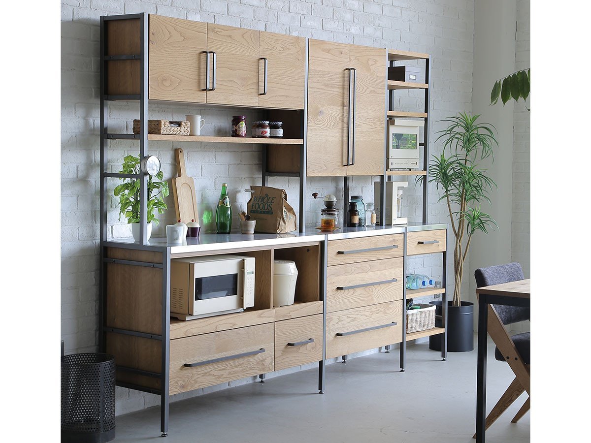 【イージーライフ/Easy Life / GOODS】のATRANDOM UNIT SHELF DINING BOARD / アトランダム ユニットシェルフ ダイニングボード ユニット式 Eタイプ インテリア・キッズ・メンズ・レディースファッション・服の通販 founy(ファウニー) 　オイル　Body Oil　ヴィンテージ　Vintage Style　フレーム　Frame, Outline　ホーム・キャンプ・アウトドア・お取り寄せ　Home Living / Home & Lifestyle / Camping Gear / Outdoor Camping　キッチン・ダイニング　Kitchen & Dining Essentials. Stylish & Functional Tableware　キッチン収納　Kitchen Storage　キッチン収納・食器棚・レンジ台　Kitchen Cabinet　ホーム・キャンプ・アウトドア・お取り寄せ　Home Living / Home & Lifestyle / Camping Gear / Outdoor Camping　キッチン・ダイニング　Kitchen & Dining Essentials. Stylish & Functional Tableware　キッチン家電・キッチン用品　Kitchen Appliances & Tools　マグカップ・カップ&ソーサー・陶器食器　Mugs / Cups and Saucers / Ceramic Drinkware　参考イメージ|ID: prp329100001532328 ipo3291000000037071295