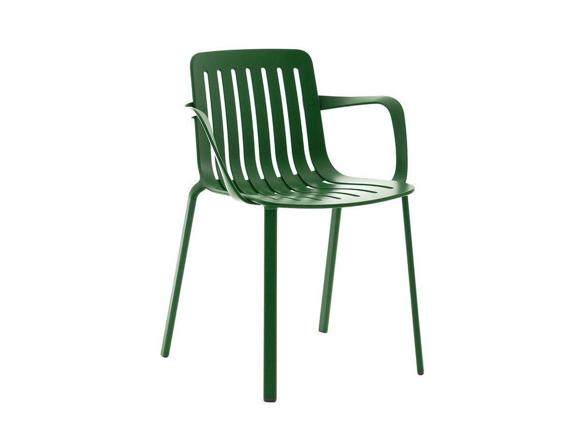 【マジス/MAGIS / GOODS】のPLATO STACKING CHAIR / プラート スタッキングチェア アーム付 インテリア・キッズ・メンズ・レディースファッション・服の通販 founy(ファニー) 　送料無料　Free Shipping　スリム　Slim　グリーン|ID: prp329100001595939 ipo3291000000030183344