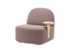 【カリモクニュースタンダード/KARIMOKU NEW STANDARD / GOODS】のPOLAR LOUNGE CHAIR L with SIDE TABLE / ポーラーラウンジチェア L ウィズサイドテーブル 張地:B940 オイル(クヴァドラ・ユニフォーム メランジュ)、テーブル位置:レフト|ID:prp329100001708330