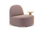 【カリモクニュースタンダード/KARIMOKU NEW STANDARD / GOODS】のPOLAR LOUNGE CHAIR L with SIDE TABLE / ポーラーラウンジチェア L ウィズサイドテーブル 張地:B940 オイル(クヴァドラ・ユニフォーム メランジュ)、テーブル位置:レフト|ID:prp329100001708330