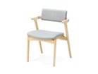 【平田椅子製作所/Hirata Chair / GOODS】のCAPRA Half Arm Chair / キャプラ ハーフアームチェア 張地:N.C NC-125、フレーム:アッシュ(ナチュラルホワイト)|ID: prp329100001767876 ipo3291000000019850259