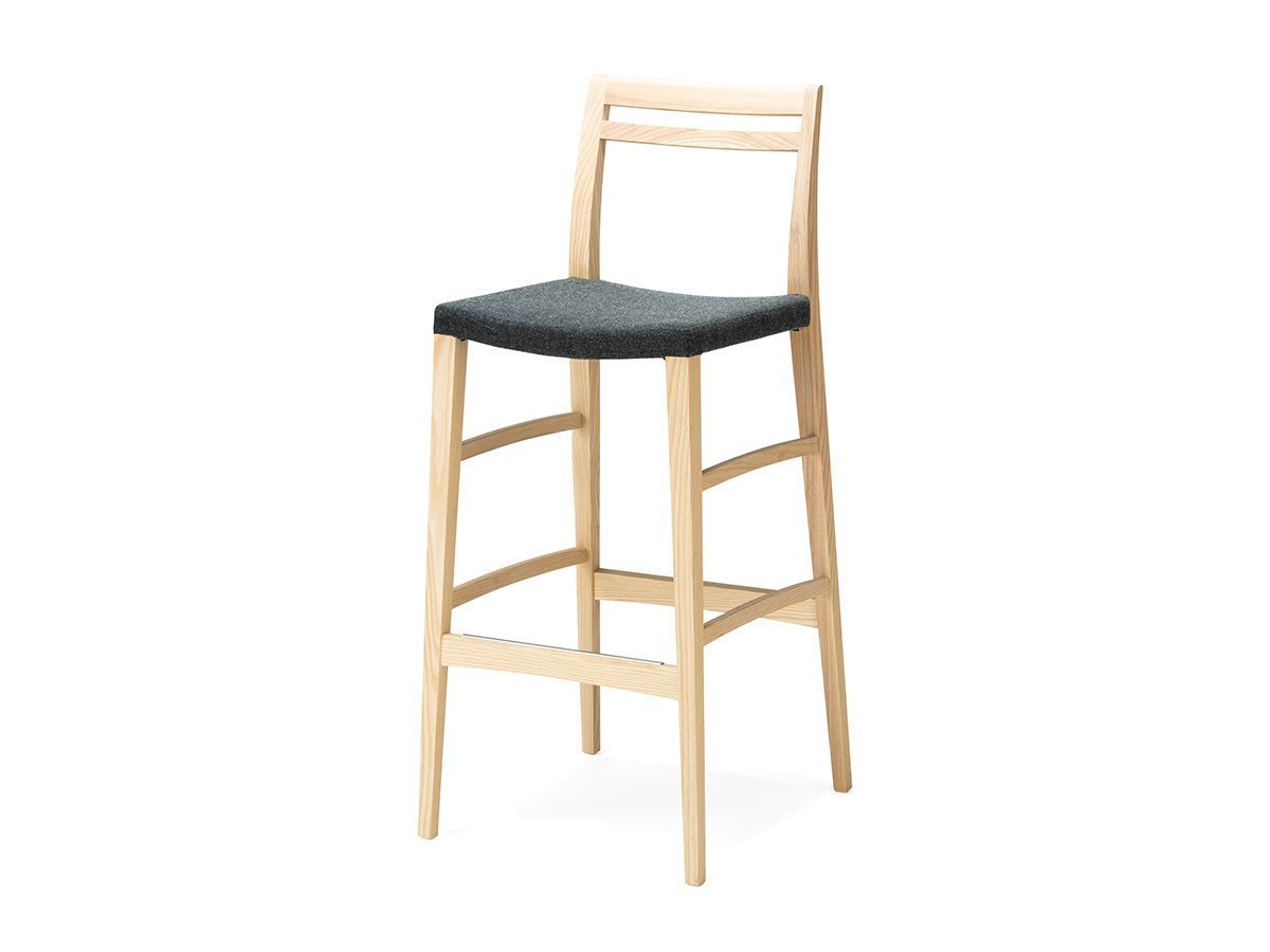 【平田椅子製作所/Hirata Chair / GOODS】のFIKA Bar Chair 75 / フィーカ バーチェア 75 インテリア・キッズ・メンズ・レディースファッション・服の通販 founy(ファニー) 　送料無料　Free Shipping　モダン　Modern　ホーム・キャンプ・アウトドア・お取り寄せ　Home,Garden,Outdoor,Camping Gear　家具・インテリア　Furniture　チェア・椅子　Chair　カウンターチェア・ハイスツール　Counter Chair/High Stool　張地:N.C NC-127、フレーム:アッシュ(ナチュラルホワイト)|ID: prp329100001767881 ipo3291000000019850298