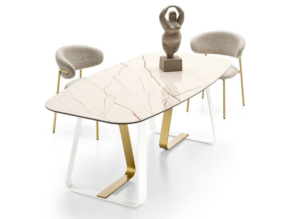 【カリガリス/Calligaris / GOODS】のSUNSHINE / サンシャイン CS/4128-FB 200 人気、トレンドファッション・服の通販 founy(ファニー) 　アクセサリー　Accessories　エレガント 上品　Elegant　オーバル　Oval　テーブル　Table　メタル　Metal　ホーム・キャンプ・アウトドア・お取り寄せ　Home,Garden,Outdoor,Camping Gear　家具・インテリア　Furniture　テーブル　Table　ダイニングテーブル　Dining Table　other-6|ID: prp329100001777184 ipo3291000000031465647