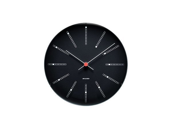 【フライミーアクセソワ/FLYMEe accessoire / GOODS】のARNE JACOBSEN Bankers Wall Clock / アルネ・ヤコブセン バンカーズ ウォールクロック 直径29cm インテリア・キッズ・メンズ・レディースファッション・服の通販 founy(ファニー) 　ガラス　Glass　スタンダード　Standard　テーブル　Table　時計　Clock　ブロック　Block　モダン　Modern　モノトーン　Monotone　送料無料　Free Shipping　ホーム・キャンプ・アウトドア・お取り寄せ　Home,Garden,Outdoor,Camping Gear　家具・インテリア　Furniture　その他 インテリア雑貨、家具　Furniture, Interior, Others　ブラック|ID: prp329100001832633 ipo3291000000030257235