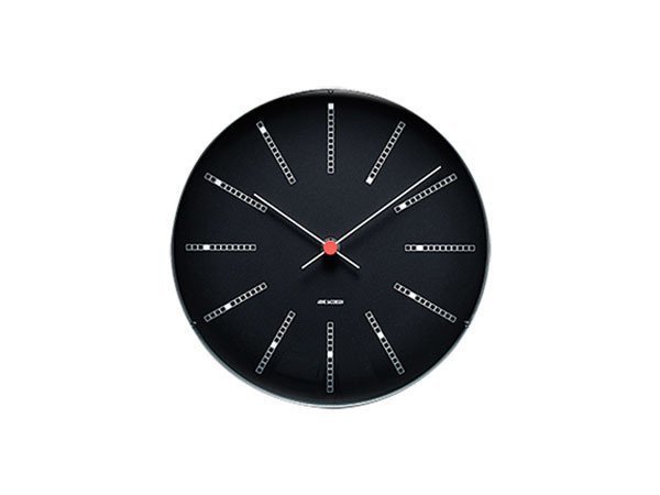 【フライミーアクセソワ/FLYMEe accessoire / GOODS】のARNE JACOBSEN Bankers Wall Clock / アルネ・ヤコブセン バンカーズ ウォールクロック 直径21cm インテリア・キッズ・メンズ・レディースファッション・服の通販 founy(ファニー) 　ガラス　Glass　テーブル　Table　時計　Clock　ブロック　Block　モダン　Modern　モノトーン　Monotone　送料無料　Free Shipping　ホーム・キャンプ・アウトドア・お取り寄せ　Home,Garden,Outdoor,Camping Gear　家具・インテリア　Furniture　その他 インテリア雑貨、家具　Furniture, Interior, Others　ブラック|ID: prp329100001832634 ipo3291000000010251400