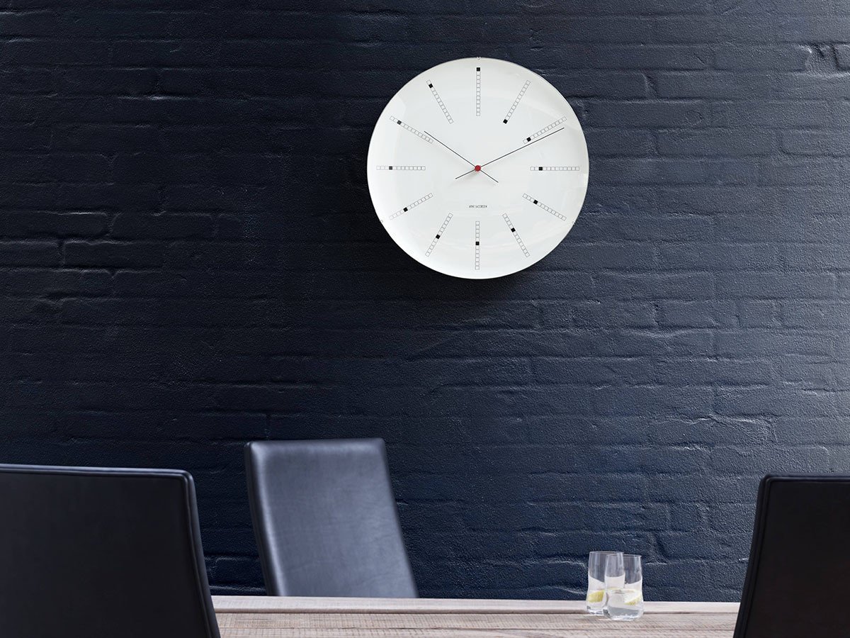 【フライミーアクセソワ/FLYMEe accessoire / GOODS】のARNE JACOBSEN Bankers Wall Clock / アルネ・ヤコブセン バンカーズ ウォールクロック 直径21cm インテリア・キッズ・メンズ・レディースファッション・服の通販 founy(ファニー) 　ガラス　Glass　テーブル　Table　時計　Clock　ブロック　Block　モダン　Modern　モノトーン　Monotone　送料無料　Free Shipping　ホーム・キャンプ・アウトドア・お取り寄せ　Home,Garden,Outdoor,Camping Gear　家具・インテリア　Furniture　その他 インテリア雑貨、家具　Furniture, Interior, Others　参考イメージ|ID: prp329100001832634 ipo3291000000025309534