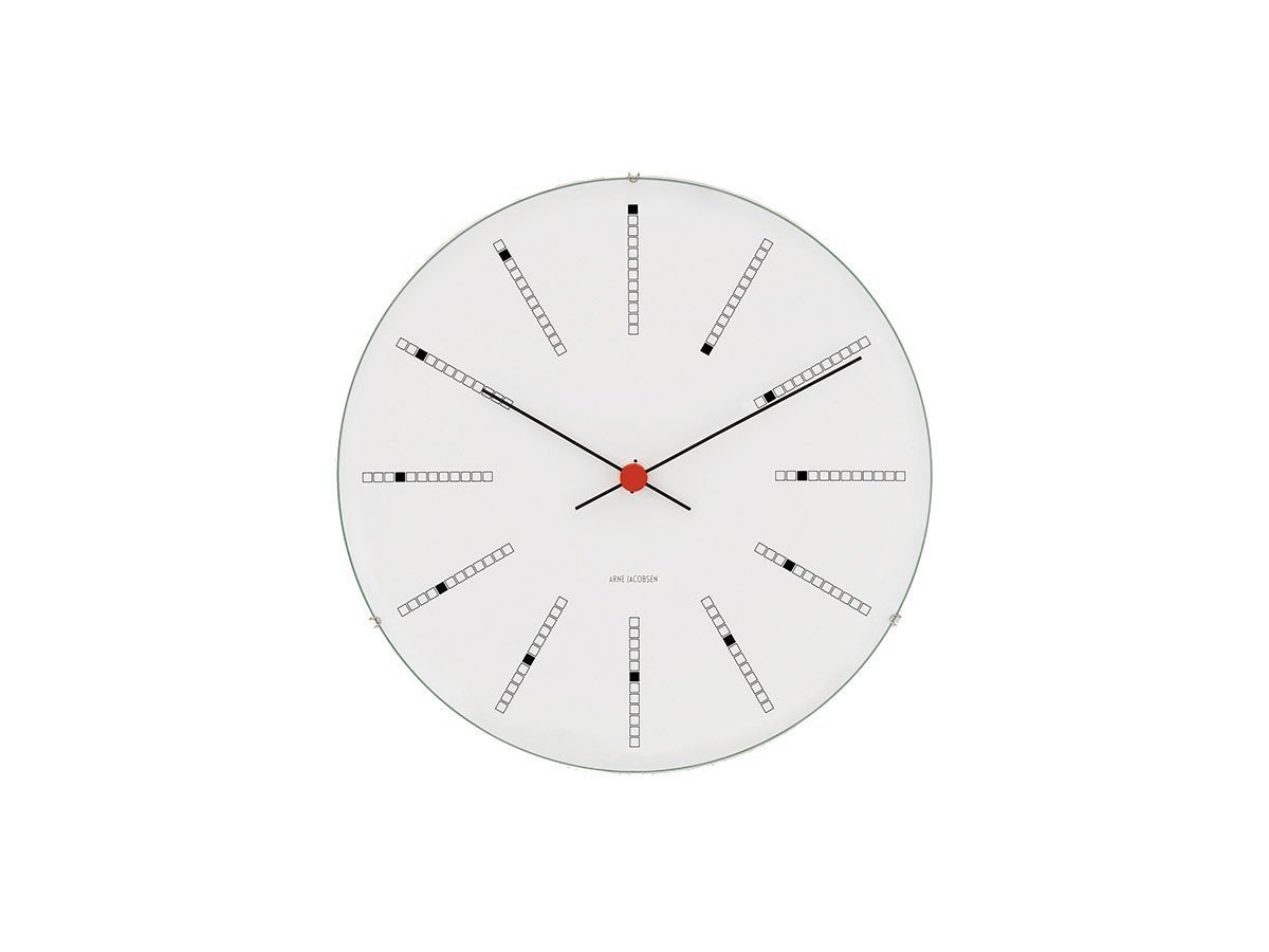 【フライミーアクセソワ/FLYMEe accessoire / GOODS】のARNE JACOBSEN Bankers Wall Clock / アルネ・ヤコブセン バンカーズ ウォールクロック 直径21cm インテリア・キッズ・メンズ・レディースファッション・服の通販 founy(ファニー) 　ガラス　Glass　テーブル　Table　時計　Clock　ブロック　Block　モダン　Modern　モノトーン　Monotone　送料無料　Free Shipping　ホーム・キャンプ・アウトドア・お取り寄せ　Home,Garden,Outdoor,Camping Gear　家具・インテリア　Furniture　その他 インテリア雑貨、家具　Furniture, Interior, Others　ホワイト|ID: prp329100001832634 ipo3291000000030257246