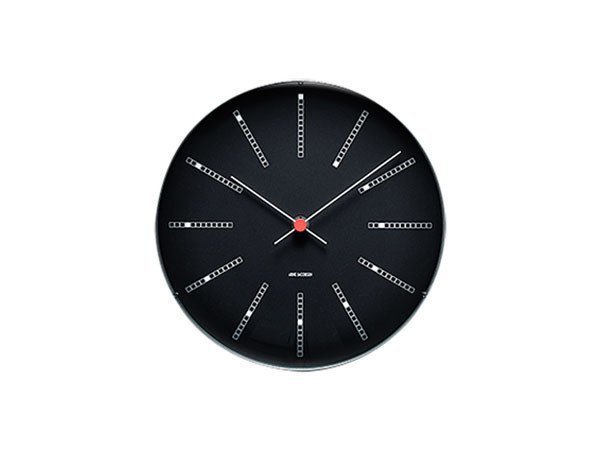 【フライミーアクセソワ/FLYMEe accessoire / GOODS】のARNE JACOBSEN Bankers Wall Clock / アルネ・ヤコブセン バンカーズ ウォールクロック 直径21cm インテリア・キッズ・メンズ・レディースファッション・服の通販 founy(ファニー) 　ガラス　Glass　テーブル　Table　時計　Clock　ブロック　Block　モダン　Modern　モノトーン　Monotone　送料無料　Free Shipping　ホーム・キャンプ・アウトドア・お取り寄せ　Home,Garden,Outdoor,Camping Gear　家具・インテリア　Furniture　その他 インテリア雑貨、家具　Furniture, Interior, Others　ブラック|ID: prp329100001832634 ipo3291000000030257247