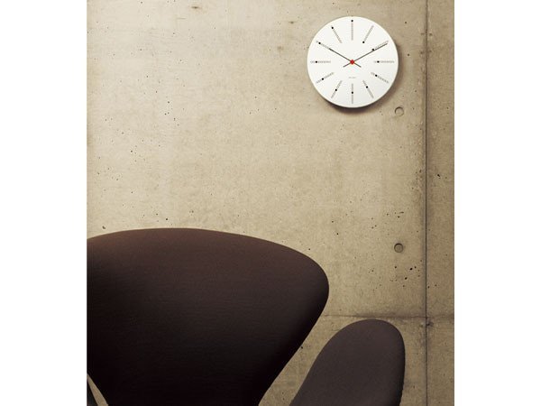 【フライミーアクセソワ/FLYMEe accessoire / GOODS】のARNE JACOBSEN Bankers Wall Clock / アルネ・ヤコブセン バンカーズ ウォールクロック 直径16cm インテリア・キッズ・メンズ・レディースファッション・服の通販 founy(ファニー) 　ガラス　Glass　テーブル　Table　時計　Clock　ブロック　Block　モダン　Modern　モノトーン　Monotone　送料無料　Free Shipping　ホーム・キャンプ・アウトドア・お取り寄せ　Home,Garden,Outdoor,Camping Gear　家具・インテリア　Furniture　その他 インテリア雑貨、家具　Furniture, Interior, Others　参考イメージ|ID: prp329100001832635 ipo3291000000025309665