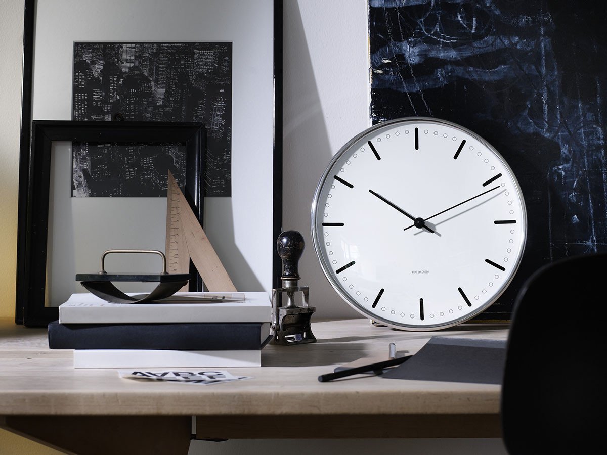 【フライミーアクセソワ/FLYMEe accessoire / GOODS】のARNE JACOBSEN City Hall Wall Clock / アルネ・ヤコブセン シティホール ウォールクロック 直径29cm インテリア・キッズ・メンズ・レディースファッション・服の通販 founy(ファニー) 　ガラス　Glass　クール　Cool　スタンダード　Standard　テーブル　Table　時計　Clock　モダン　Modern　送料無料　Free Shipping　ホーム・キャンプ・アウトドア・お取り寄せ　Home,Garden,Outdoor,Camping Gear　家具・インテリア　Furniture　その他 インテリア雑貨、家具　Furniture, Interior, Others　参考イメージ|ID: prp329100001832637 ipo3291000000025309841