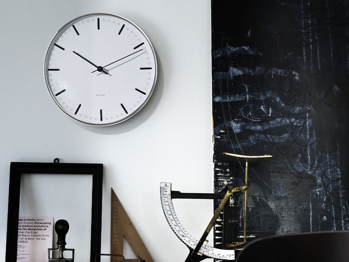 【フライミーアクセソワ/FLYMEe accessoire / GOODS】のARNE JACOBSEN City Hall Wall Clock / アルネ・ヤコブセン シティホール ウォールクロック 直径16cm 人気、トレンドファッション・服の通販 founy(ファニー) 　ガラス　Glass　クール　Cool　テーブル　Table　時計　Clock　モダン　Modern　送料無料　Free Shipping　ホーム・キャンプ・アウトドア・お取り寄せ　Home,Garden,Outdoor,Camping Gear　家具・インテリア　Furniture　その他 インテリア雑貨、家具　Furniture, Interior, Others　other-3|ID: prp329100001832639 ipo3291000000031501760