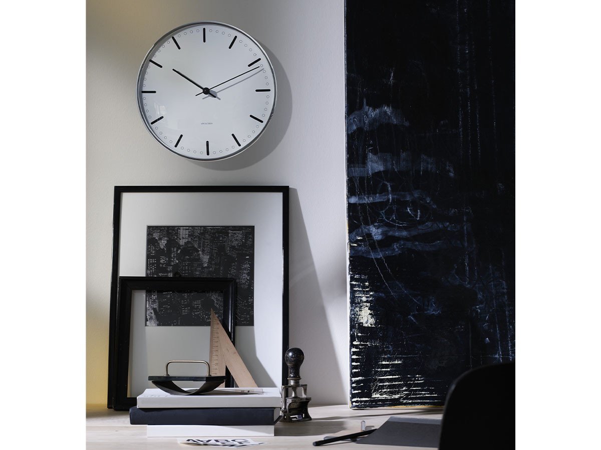 【フライミーアクセソワ/FLYMEe accessoire / GOODS】のARNE JACOBSEN City Hall Wall Clock / アルネ・ヤコブセン シティホール ウォールクロック 直径16cm 人気、トレンドファッション・服の通販 founy(ファニー) 　ガラス　Glass　クール　Cool　テーブル　Table　時計　Clock　モダン　Modern　送料無料　Free Shipping　ホーム・キャンプ・アウトドア・お取り寄せ　Home,Garden,Outdoor,Camping Gear　家具・インテリア　Furniture　その他 インテリア雑貨、家具　Furniture, Interior, Others　other-4|ID: prp329100001832639 ipo3291000000031501761