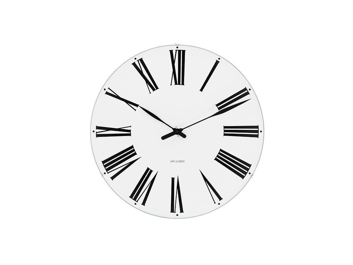 【フライミーアクセソワ/FLYMEe accessoire / GOODS】のARNE JACOBSEN Roman Wall Clock / アルネ・ヤコブセン ローマン ウォールクロック 直径29cm 人気、トレンドファッション・服の通販 founy(ファニー) 　ガラス　Glass　スタンダード　Standard　テーブル　Table　時計　Clock　モダン　Modern　送料無料　Free Shipping　ホーム・キャンプ・アウトドア・お取り寄せ　Home,Garden,Outdoor,Camping Gear　家具・インテリア　Furniture　その他 インテリア雑貨、家具　Furniture, Interior, Others　 other-1|ID: prp329100001832642 ipo3291000000030248266