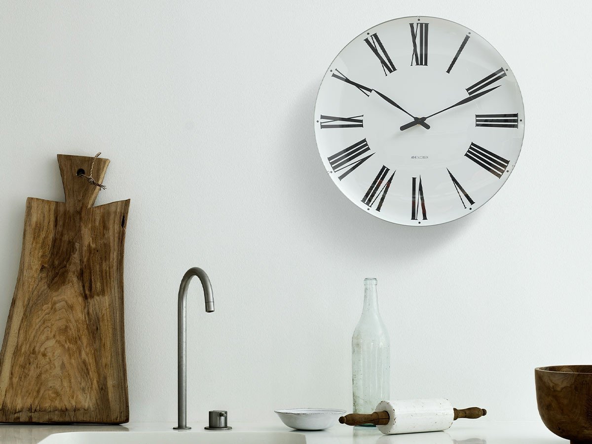 【フライミーアクセソワ/FLYMEe accessoire / GOODS】のARNE JACOBSEN Roman Wall Clock / アルネ・ヤコブセン ローマン ウォールクロック 直径21cm 人気、トレンドファッション・服の通販 founy(ファニー) 　ガラス　Glass　テーブル　Table　時計　Clock　モダン　Modern　送料無料　Free Shipping　ホーム・キャンプ・アウトドア・お取り寄せ　Home,Garden,Outdoor,Camping Gear　家具・インテリア　Furniture　その他 インテリア雑貨、家具　Furniture, Interior, Others　other-3|ID: prp329100001832643 ipo3291000000031512713