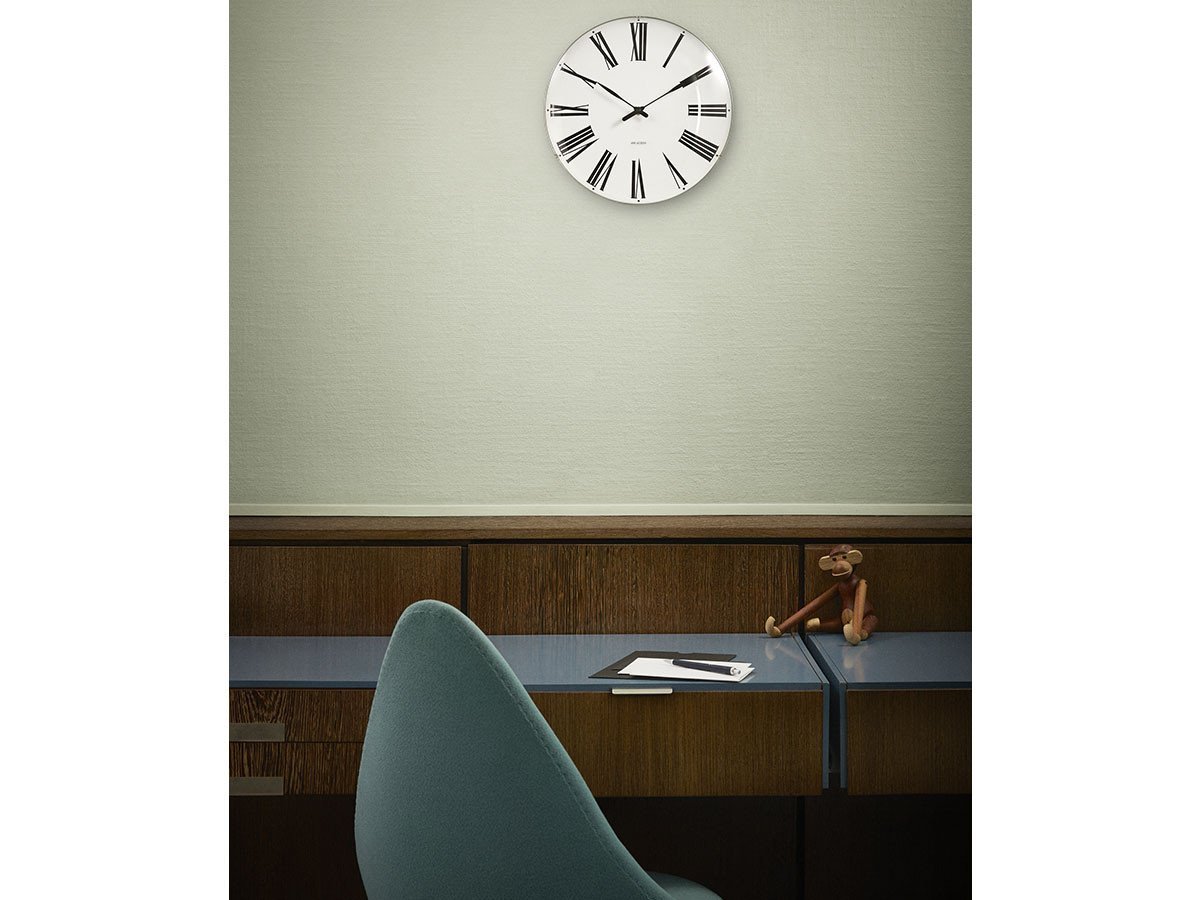 【フライミーアクセソワ/FLYMEe accessoire / GOODS】のARNE JACOBSEN Roman Wall Clock / アルネ・ヤコブセン ローマン ウォールクロック 直径16cm インテリア・キッズ・メンズ・レディースファッション・服の通販 founy(ファニー) 　ガラス　Glass　テーブル　Table　時計　Clock　モダン　Modern　送料無料　Free Shipping　ホーム・キャンプ・アウトドア・お取り寄せ　Home,Garden,Outdoor,Camping Gear　家具・インテリア　Furniture　その他 インテリア雑貨、家具　Furniture, Interior, Others　参考イメージ|ID: prp329100001832644 ipo3291000000025310138