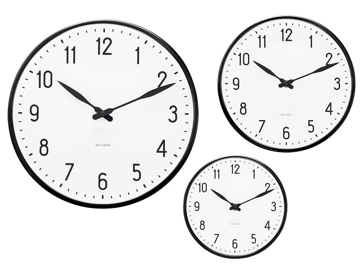 【フライミーアクセソワ/FLYMEe accessoire / GOODS】のARNE JACOBSEN Station Wall Clock / アルネ・ヤコブセン ステーション ウォールクロック 直径21cm インテリア・キッズ・メンズ・レディースファッション・服の通販 founy(ファニー) 　ガラス　Glass　コレクション　Collection　シンプル　Simple　テーブル　Table　時計　Clock　モダン　Modern　送料無料　Free Shipping　ホーム・キャンプ・アウトドア・お取り寄せ　Home,Garden,Outdoor,Camping Gear　家具・インテリア　Furniture　その他 インテリア雑貨、家具　Furniture, Interior, Others　3サイズ展開|ID: prp329100001832648 ipo3291000000025310284