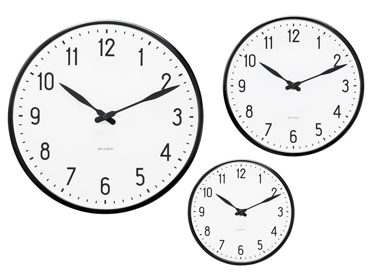 【フライミーアクセソワ/FLYMEe accessoire / GOODS】のARNE JACOBSEN Station Wall Clock / アルネ・ヤコブセン ステーション ウォールクロック 直径16cm インテリア・キッズ・メンズ・レディースファッション・服の通販 founy(ファニー) 　ガラス　Glass　コレクション　Collection　シンプル　Simple　テーブル　Table　時計　Clock　モダン　Modern　送料無料　Free Shipping　ホーム・キャンプ・アウトドア・お取り寄せ　Home,Garden,Outdoor,Camping Gear　家具・インテリア　Furniture　その他 インテリア雑貨、家具　Furniture, Interior, Others　3サイズ展開|ID: prp329100001832649 ipo3291000000025310367