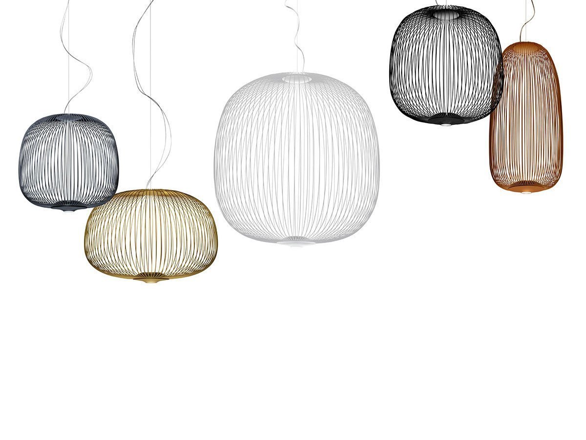 【フォスカリーニ/FOSCARINI / GOODS】のSpokes 2 Midi Pendant / スポークス 2 ミディ ペンダント インテリア・キッズ・メンズ・レディースファッション・服の通販 founy(ファニー) 　送料無料　Free Shipping　シンプル　Simple, Minimal　フォルム　Silhouette, Form　メタル　Metal, Metal Parts　ホーム・キャンプ・アウトドア・お取り寄せ　Home Living / Home & Lifestyle / Camping Gear / Outdoor Camping　家具・インテリア　Home Furniture & Interior. Stylish & Functional Living Spaces　ライト・照明　Lamps & Lighting Fixtures　ペンダントライト・吊り下げ照明　Pendant Light / Hanging Light Fixture　左から、本商品、「スポークス 3」、「スポークス 2 L」、「スポークス 2」、「スポークス 1」|ID: prp329100001855926 ipo3291000000033344324