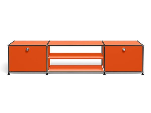 【ユーエスエム/USM / GOODS】のUSM Haller TV Board / USMハラー テレビボード W / D / H:1773 / 373 / 390mm ドロップダウンドア × 2、ディバイダーシェルフ × 1 インテリア・キッズ・メンズ・レディースファッション・服の通販 founy(ファニー) コレクション Collection, Seasonal Line シンプル Simple, Minimal ニューヨーク New York, NYC Style バランス Balance, Style Balance ボックス Boxy, Box Shape ワイド Wide, Wide Fit ホーム・キャンプ・アウトドア・お取り寄せ Home Living / Home & Lifestyle / Camping Gear / Outdoor Camping 家具・インテリア Home Furniture & Interior. Stylish & Functional Living Spaces テレビボード・テレビ台 TV Cabinets & Consoles テレビ台・TVボード Tv Board ピュアオレンジ(海外取り寄せ)|ID: prp329100001864858 ipo3291000000036647122