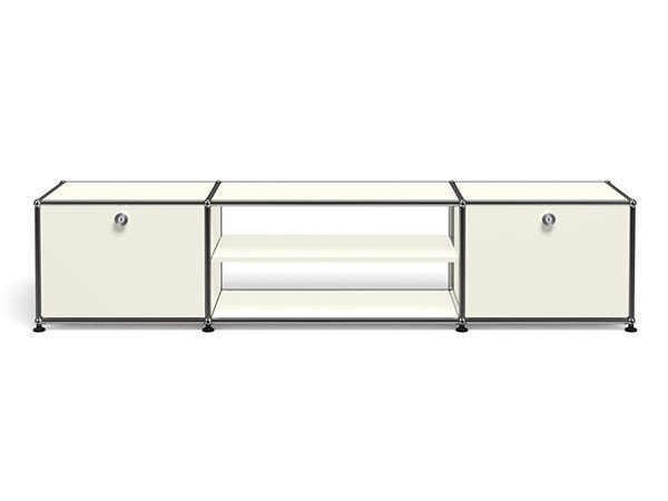 【ユーエスエム/USM / GOODS】のUSM Haller TV Board / USMハラー テレビボード W / D / H:1773 / 373 / 390mm ドロップダウンドア × 2、ディバイダーシェルフ × 1 インテリア・キッズ・メンズ・レディースファッション・服の通販 founy(ファウニー) 　コレクション　Collection, Seasonal Line　シンプル　Simple, Minimal　ニューヨーク　New York, NYC Style　バランス　Balance, Style Balance　ボックス　Boxy, Box Shape　ワイド　Wide, Wide Fit　ホーム・キャンプ・アウトドア・お取り寄せ　Home Living / Home & Lifestyle / Camping Gear / Outdoor Camping　家具・インテリア　Home Furniture & Interior. Stylish & Functional Living Spaces　テレビボード・テレビ台　TV Cabinets & Consoles　テレビ台・TVボード　Tv Board　ピュアホワイト(基本定番色)|ID: prp329100001864858 ipo3291000000037092059