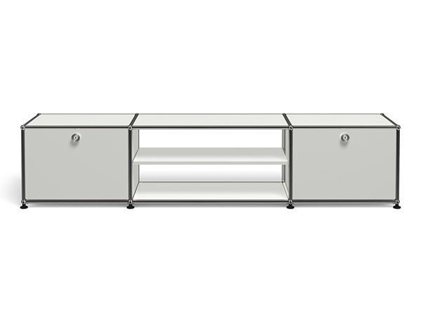 【ユーエスエム/USM / GOODS】のUSM Haller TV Board / USMハラー テレビボード W / D / H:1773 / 373 / 390mm ドロップダウンドア × 2、ディバイダーシェルフ × 1 インテリア・キッズ・メンズ・レディースファッション・服の通販 founy(ファウニー) 　コレクション　Collection, Seasonal Line　シンプル　Simple, Minimal　ニューヨーク　New York, NYC Style　バランス　Balance, Style Balance　ボックス　Boxy, Box Shape　ワイド　Wide, Wide Fit　ホーム・キャンプ・アウトドア・お取り寄せ　Home Living / Home & Lifestyle / Camping Gear / Outdoor Camping　家具・インテリア　Home Furniture & Interior. Stylish & Functional Living Spaces　テレビボード・テレビ台　TV Cabinets & Consoles　テレビ台・TVボード　Tv Board　ライトグレー(海外取り寄せ)|ID: prp329100001864858 ipo3291000000037092064