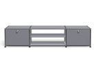 【ユーエスエム/USM / GOODS】のUSM Haller TV Board / USMハラー テレビボード W / D / H:1773 / 373 / 390mm ドロップダウンドア × 2、ディバイダーシェルフ × 1 大人の最旬トレンドファッション＆コーディネート founy(ファウニー) コレクション Collection, Seasonal Line シンプル Simple, Minimal ニューヨーク New York, NYC Style バランス Balance, Style Balance ボックス Boxy, Box Shape ワイド Wide, Wide Fit ホーム・キャンプ・アウトドア・お取り寄せ Home Living / Home & Lifestyle / Camping Gear / Outdoor Camping 家具・インテリア Home Furniture & Interior. Stylish & Functional Living Spaces テレビボード・テレビ台 TV Cabinets & Consoles テレビ台・TVボード Tv Board thumbnail ミッドグレー(海外取り寄せ)|ID: prp329100001864858 ipo3291000000037092065