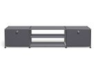 【ユーエスエム/USM / GOODS】のUSM Haller TV Board / USMハラー テレビボード W / D / H:1773 / 373 / 390mm ドロップダウンドア × 2、ディバイダーシェルフ × 1 大人の最旬トレンドファッション＆コーディネート founy(ファウニー) コレクション Collection, Seasonal Line シンプル Simple, Minimal ニューヨーク New York, NYC Style バランス Balance, Style Balance ボックス Boxy, Box Shape ワイド Wide, Wide Fit ホーム・キャンプ・アウトドア・お取り寄せ Home Living / Home & Lifestyle / Camping Gear / Outdoor Camping 家具・インテリア Home Furniture & Interior. Stylish & Functional Living Spaces テレビボード・テレビ台 TV Cabinets & Consoles テレビ台・TVボード Tv Board thumbnail アントラサイト(海外取り寄せ)|ID: prp329100001864858 ipo3291000000037092066