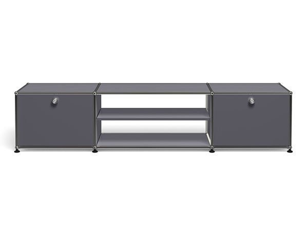 【ユーエスエム/USM / GOODS】のUSM Haller TV Board / USMハラー テレビボード W / D / H:1773 / 373 / 390mm ドロップダウンドア × 2、ディバイダーシェルフ × 1 インテリア・キッズ・メンズ・レディースファッション・服の通販 founy(ファウニー) 　コレクション　Collection, Seasonal Line　シンプル　Simple, Minimal　ニューヨーク　New York, NYC Style　バランス　Balance, Style Balance　ボックス　Boxy, Box Shape　ワイド　Wide, Wide Fit　ホーム・キャンプ・アウトドア・お取り寄せ　Home Living / Home & Lifestyle / Camping Gear / Outdoor Camping　家具・インテリア　Home Furniture & Interior. Stylish & Functional Living Spaces　テレビボード・テレビ台　TV Cabinets & Consoles　テレビ台・TVボード　Tv Board　アントラサイト(海外取り寄せ)|ID: prp329100001864858 ipo3291000000037092066