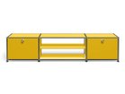 【ユーエスエム/USM / GOODS】のUSM Haller TV Board / USMハラー テレビボード W / D / H:1773 / 373 / 390mm ドロップダウンドア × 2、ディバイダーシェルフ × 1 大人の最旬トレンドファッション＆コーディネート founy(ファウニー) コレクション Collection, Seasonal Line シンプル Simple, Minimal ニューヨーク New York, NYC Style バランス Balance, Style Balance ボックス Boxy, Box Shape ワイド Wide, Wide Fit ホーム・キャンプ・アウトドア・お取り寄せ Home Living / Home & Lifestyle / Camping Gear / Outdoor Camping 家具・インテリア Home Furniture & Interior. Stylish & Functional Living Spaces テレビボード・テレビ台 TV Cabinets & Consoles テレビ台・TVボード Tv Board thumbnail ゴールデンイエロー(海外取り寄せ)|ID: prp329100001864858 ipo3291000000037092070