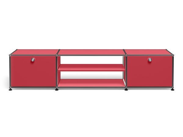 【ユーエスエム/USM / GOODS】のUSM Haller TV Board / USMハラー テレビボード W / D / H:1773 / 373 / 390mm ドロップダウンドア × 2、ディバイダーシェルフ × 1 インテリア・キッズ・メンズ・レディースファッション・服の通販 founy(ファウニー) 　コレクション　Collection, Seasonal Line　シンプル　Simple, Minimal　ニューヨーク　New York, NYC Style　バランス　Balance, Style Balance　ボックス　Boxy, Box Shape　ワイド　Wide, Wide Fit　ホーム・キャンプ・アウトドア・お取り寄せ　Home Living / Home & Lifestyle / Camping Gear / Outdoor Camping　家具・インテリア　Home Furniture & Interior. Stylish & Functional Living Spaces　テレビボード・テレビ台　TV Cabinets & Consoles　テレビ台・TVボード　Tv Board　USM ルビーレッド(海外取り寄せ)|ID: prp329100001864858 ipo3291000000037092072