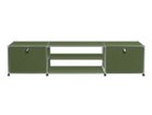 【ユーエスエム/USM / GOODS】のUSM Haller TV Board / USMハラー テレビボード W / D / H:1773 / 373 / 390mm ドロップダウンドア × 2、ディバイダーシェルフ × 1 大人の最旬トレンドファッション＆コーディネート founy(ファウニー) コレクション Collection, Seasonal Line シンプル Simple, Minimal ニューヨーク New York, NYC Style バランス Balance, Style Balance ボックス Boxy, Box Shape ワイド Wide, Wide Fit ホーム・キャンプ・アウトドア・お取り寄せ Home Living / Home & Lifestyle / Camping Gear / Outdoor Camping 家具・インテリア Home Furniture & Interior. Stylish & Functional Living Spaces テレビボード・テレビ台 TV Cabinets & Consoles テレビ台・TVボード Tv Board thumbnail オリーブグリーン(海外取り寄せ)|ID: prp329100001864858 ipo3291000000037092074