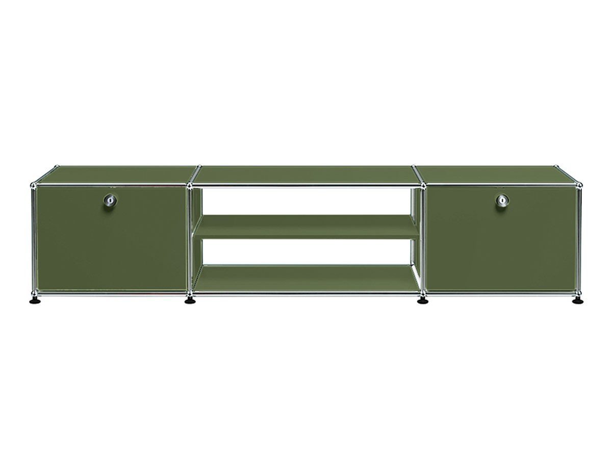 【ユーエスエム/USM / GOODS】のUSM Haller TV Board / USMハラー テレビボード W / D / H:1773 / 373 / 390mm ドロップダウンドア × 2、ディバイダーシェルフ × 1 インテリア・キッズ・メンズ・レディースファッション・服の通販 founy(ファウニー) 　コレクション　Collection, Seasonal Line　シンプル　Simple, Minimal　ニューヨーク　New York, NYC Style　バランス　Balance, Style Balance　ボックス　Boxy, Box Shape　ワイド　Wide, Wide Fit　ホーム・キャンプ・アウトドア・お取り寄せ　Home Living / Home & Lifestyle / Camping Gear / Outdoor Camping　家具・インテリア　Home Furniture & Interior. Stylish & Functional Living Spaces　テレビボード・テレビ台　TV Cabinets & Consoles　テレビ台・TVボード　Tv Board　オリーブグリーン(海外取り寄せ)|ID: prp329100001864858 ipo3291000000037092074