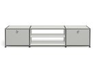 【ユーエスエム/USM / GOODS】のUSM Haller TV Board / USMハラー テレビボード W / D / H:1773 / 373 / 390mm ドロップダウンドア × 2、ディバイダーシェルフ × 1 大人の最旬トレンドファッション＆コーディネート founy(ファウニー) コレクション Collection, Seasonal Line シンプル Simple, Minimal ニューヨーク New York, NYC Style バランス Balance, Style Balance ボックス Boxy, Box Shape ワイド Wide, Wide Fit ホーム・キャンプ・アウトドア・お取り寄せ Home Living / Home & Lifestyle / Camping Gear / Outdoor Camping 家具・インテリア Home Furniture & Interior. Stylish & Functional Living Spaces テレビボード・テレビ台 TV Cabinets & Consoles テレビ台・TVボード Tv Board thumbnail USM マットシルバー(海外取り寄せ)|ID: prp329100001864858 ipo3291000000037092122