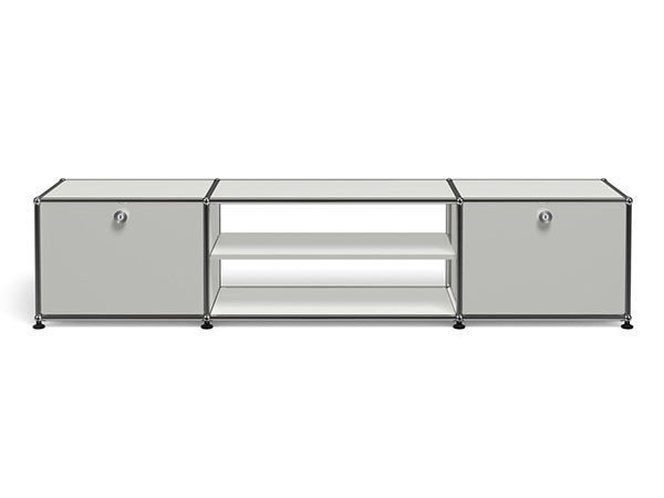 【ユーエスエム/USM / GOODS】のUSM Haller TV Board / USMハラー テレビボード W / D / H:1773 / 373 / 390mm ドロップダウンドア × 2、ディバイダーシェルフ × 1 インテリア・キッズ・メンズ・レディースファッション・服の通販 founy(ファウニー) 　コレクション　Collection, Seasonal Line　シンプル　Simple, Minimal　ニューヨーク　New York, NYC Style　バランス　Balance, Style Balance　ボックス　Boxy, Box Shape　ワイド　Wide, Wide Fit　ホーム・キャンプ・アウトドア・お取り寄せ　Home Living / Home & Lifestyle / Camping Gear / Outdoor Camping　家具・インテリア　Home Furniture & Interior. Stylish & Functional Living Spaces　テレビボード・テレビ台　TV Cabinets & Consoles　テレビ台・TVボード　Tv Board　USM マットシルバー(海外取り寄せ)|ID: prp329100001864858 ipo3291000000037092122