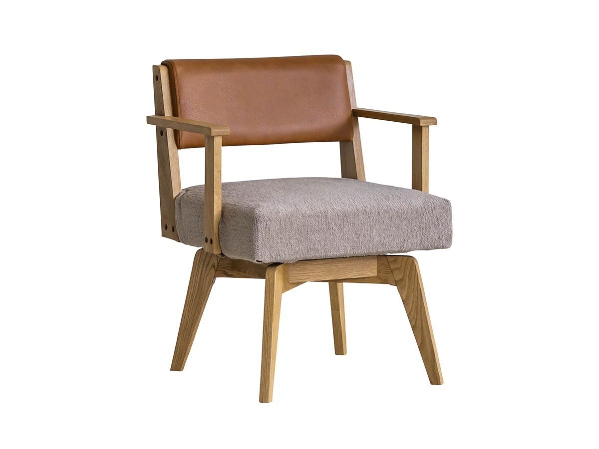 【イージーライフ/Easy Life / GOODS】のCAIN CHAIR / カイン 回転チェア 肘付(オーク材) 人気、トレンドファッション・服の通販 founy(ファニー) 　ファブリック　Fabric, Textile　ホーム・キャンプ・アウトドア・お取り寄せ　Home Living / Home & Lifestyle / Camping Gear / Outdoor Camping　家具・インテリア　Home Furniture & Interior. Stylish & Functional Living Spaces　チェア・椅子　Seating & Chairs　ダイニングチェア　Dining Chairs　other-3|ID: prp329100001959645 ipo3291000000031458110