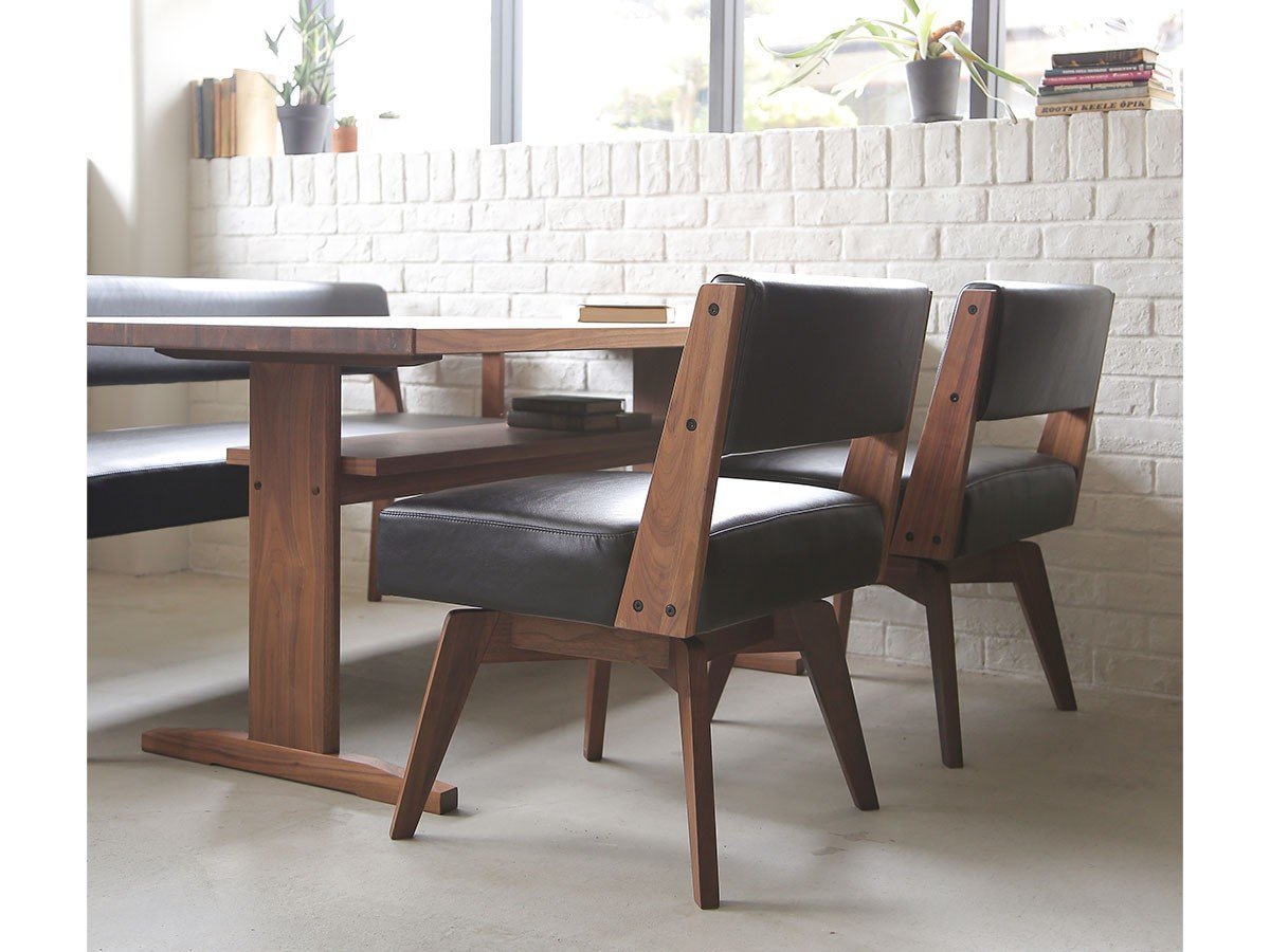 【イージーライフ/Easy Life / GOODS】のCAIN CHAIR / カイン 回転チェア 肘付(ウォールナット材) 人気、トレンドファッション・服の通販 founy(ファニー) 　ファブリック　Fabric, Textile　ホーム・キャンプ・アウトドア・お取り寄せ　Home Living / Home & Lifestyle / Camping Gear / Outdoor Camping　家具・インテリア　Home Furniture & Interior. Stylish & Functional Living Spaces　チェア・椅子　Seating & Chairs　ダイニングチェア　Dining Chairs　other-6|ID: prp329100001959647 ipo3291000000031458061
