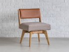【イージーライフ/Easy Life / GOODS】のCAIN CHAIR / カイン 回転チェア 肘無(ウォールナット材) 座面カバー「ベージュ」参考イメージ|ID: prp329100001959648 ipo3291000000035147886