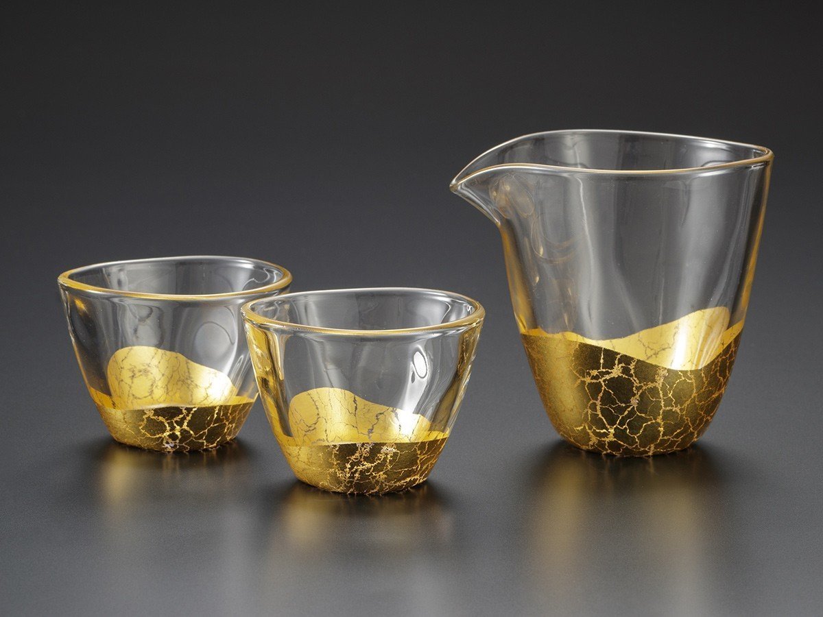 【箔一/HAKUICHI / GOODS】の貫入 酒器セット / 貫入 酒器セット インテリア・キッズ・メンズ・レディースファッション・服の通販 founy(ファニー) 　送料無料　Free Shipping　ガラス　Glass, Glassware　テーブル　Table, Dining Table　ゴールド|ID: prp329100001962038 ipo3291000000035329385