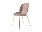 【グビ/GUBI / GOODS】のBeetle Dining Chair Un-upholstered - Conic base / ビートル ダイニングチェア コニックベース ショートレッグ 座面高42cm シェルスウィートピンク、脚部ブラスセミマット|ID:prp329100001980059