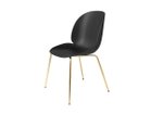 【グビ/GUBI / GOODS】のBeetle Dining Chair Un-upholstered - Conic base / ビートル ダイニングチェア コニックベース ショートレッグ 座面高42cm シェルブラック、脚部ブラスセミマット|ID: prp329100001980059 ipo3291000000037259423