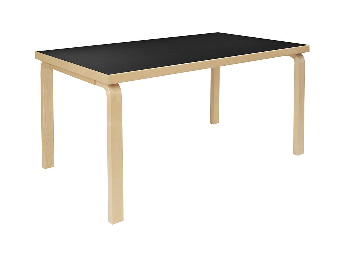 【アルテック/artek / GOODS】のTABLE 82A / 82A テーブル インテリア・キッズ・メンズ・レディースファッション・服の通販 founy(ファニー) 　送料無料　Free Shipping　テーブル　Table, Dining Table　デスク　Desk, Work Desk　ワーク　Workwear, Utility Style　ホーム・キャンプ・アウトドア・お取り寄せ　Home Living / Home & Lifestyle / Camping Gear / Outdoor Camping　家具・インテリア　Home Furniture & Interior. Stylish & Functional Living Spaces　テーブル　Dining, Coffee & Side Tables　ダイニングテーブル・食卓テーブル　Dining Tables　脚部:ナチュラルラッカー / 天板:ブラックリノリウム|ID: prp329100002018400 ipo3291000000030172918