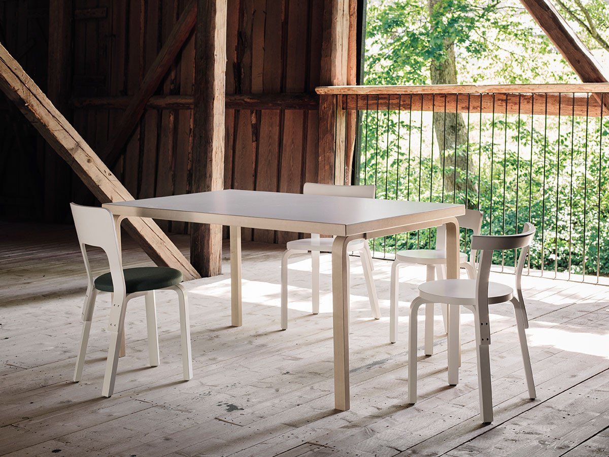 【アルテック/artek / GOODS】のTABLE 82A / 82A テーブル インテリア・キッズ・メンズ・レディースファッション・服の通販 founy(ファニー) 　送料無料　Free Shipping　テーブル　Table, Dining Table　デスク　Desk, Work Desk　ワーク　Workwear, Utility Style　ホーム・キャンプ・アウトドア・お取り寄せ　Home Living / Home & Lifestyle / Camping Gear / Outdoor Camping　家具・インテリア　Home Furniture & Interior. Stylish & Functional Living Spaces　テーブル　Dining, Coffee & Side Tables　ダイニングテーブル・食卓テーブル　Dining Tables　脚部:ナチュラルラッカー / 天板:ホワイトラミネート|ID: prp329100002018400 ipo3291000000030172919