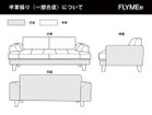 【フライミー ノワール/FLYMEe Noir / GOODS】のOcean Sofa / オーシャン 両袖ソファ 張地に「半革張り(一部合皮)」をご指定の場合、上図のように張り分けられます。|ID:prp329100002051116