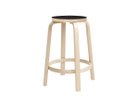 【アルテック/artek / GOODS】のBAR STOOL 64 / 64 バースツール 高さ65cm 脚部:ナチュラルラッカー / 座面:ブラックリノリウム|ID: prp329100002051127 ipo3291000000034817757