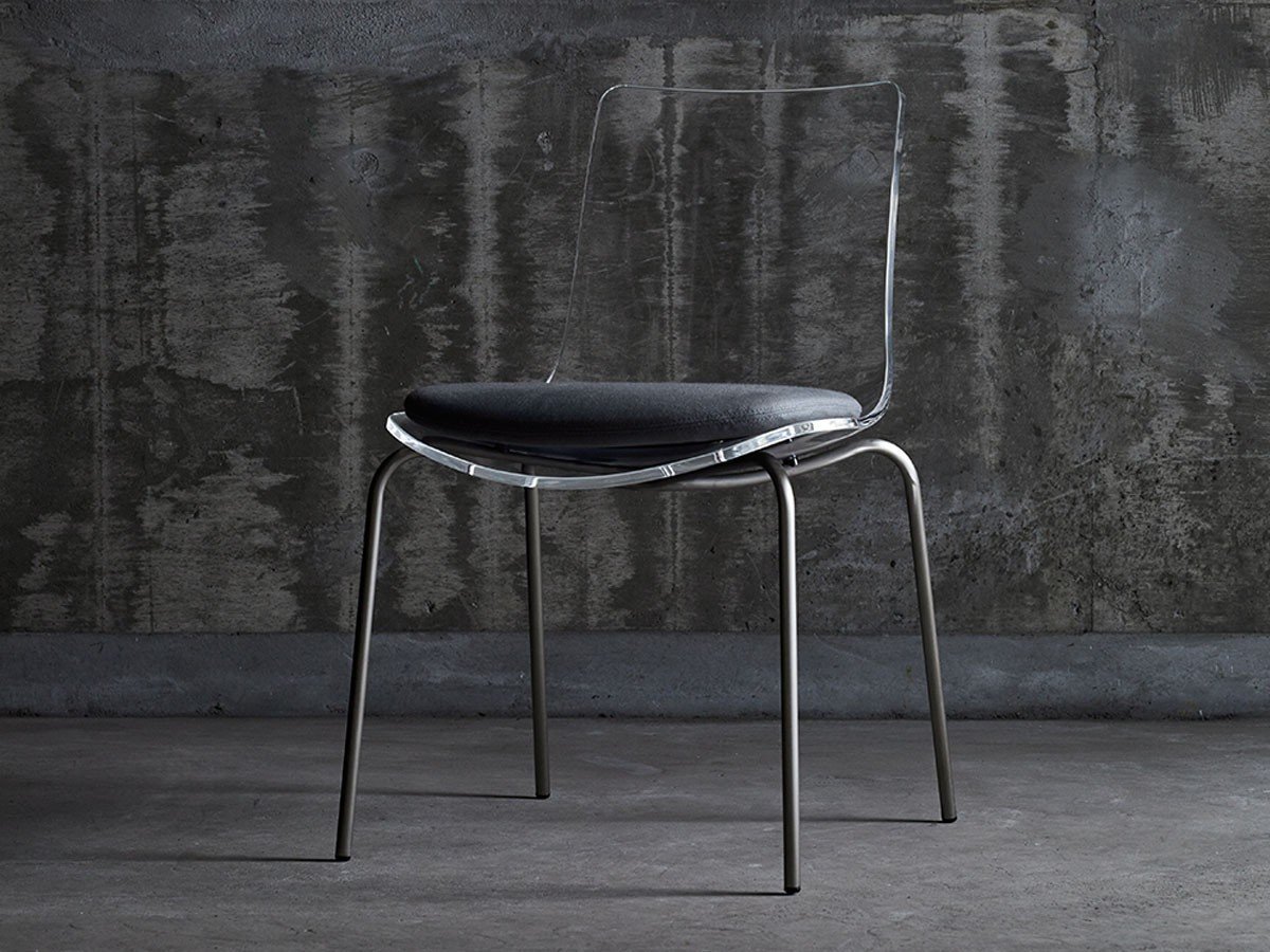 【トランスペアレンシー/TRANSPARENCY / GOODS】のMAGNOLIA / S / マグノリア サイドチェア インテリア・キッズ・メンズ・レディースファッション・服の通販 founy(ファニー) 　送料無料　Free Shipping　アクリル　Acrylic Material　フレーム　Frame, Outline　クッションの有無:クッション付(ブラック)|ID: prp329100002108399 ipo3291000000035326972