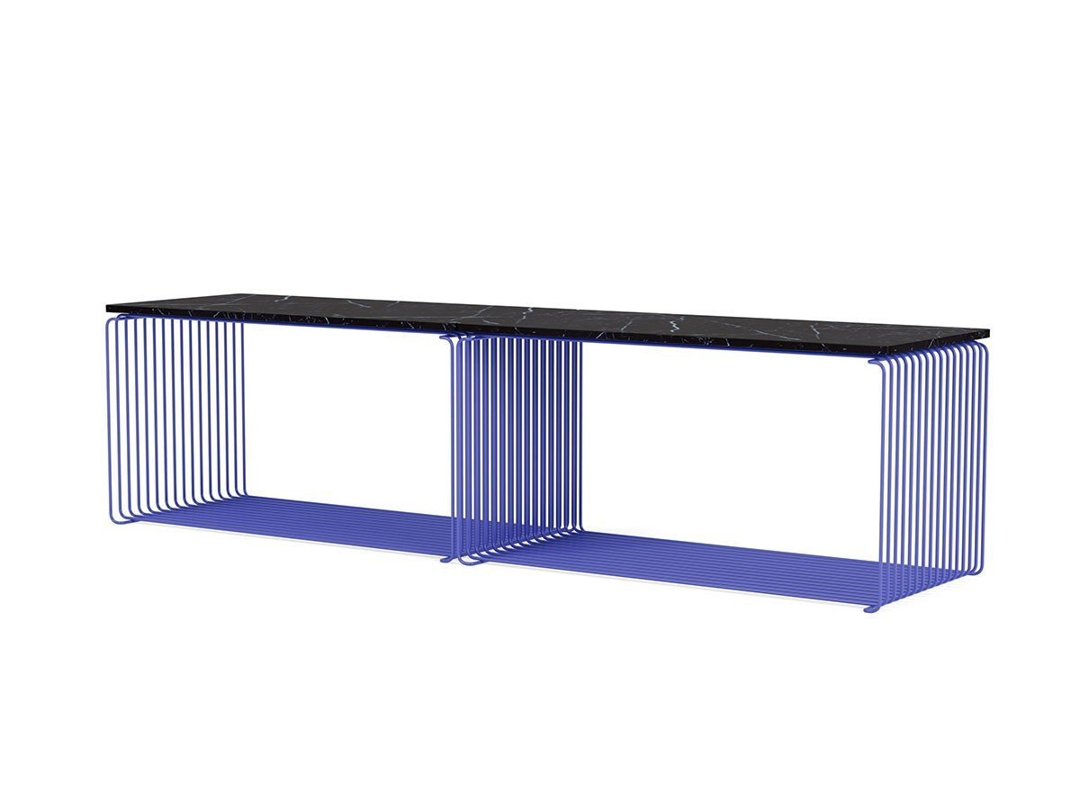 【モンタナ/Montana / GOODS】のPanton Wire Extended / パントン ワイヤー シェルフ ダブルサイズ インテリア・キッズ・メンズ・レディースファッション・服の通販 founy(ファニー) 　送料無料　Free Shipping　エレガント 上品　Elegant　シンプル　Simple, Minimal　スタンド　Stand Collar, Upright Stand　ダブル　Double, Double-Breasted　テーブル　Table, Dining Table　ワイヤー　Wire, Wired Bra　ホーム・キャンプ・アウトドア・お取り寄せ　Home Living / Home & Lifestyle / Camping Gear / Outdoor Camping　家具・インテリア　Home Furniture & Interior. Stylish & Functional Living Spaces　テーブル　Dining, Coffee & Side Tables　ローテーブル・センターテーブル　Coffee & Center Tables　ホーム・キャンプ・アウトドア・お取り寄せ　Home Living / Home & Lifestyle / Camping Gear / Outdoor Camping　家具・インテリア　Home Furniture & Interior. Stylish & Functional Living Spaces　収納家具・キャビネット　Storage Furniture　シェルフ・オープンラック・収納棚　Open Shelf Rack　組合せ例:本商品 2点(モナーク) + トップパネル ダブル 2点(ブラックマーブル)|ID: prp329100002122599 ipo3291000000035342466