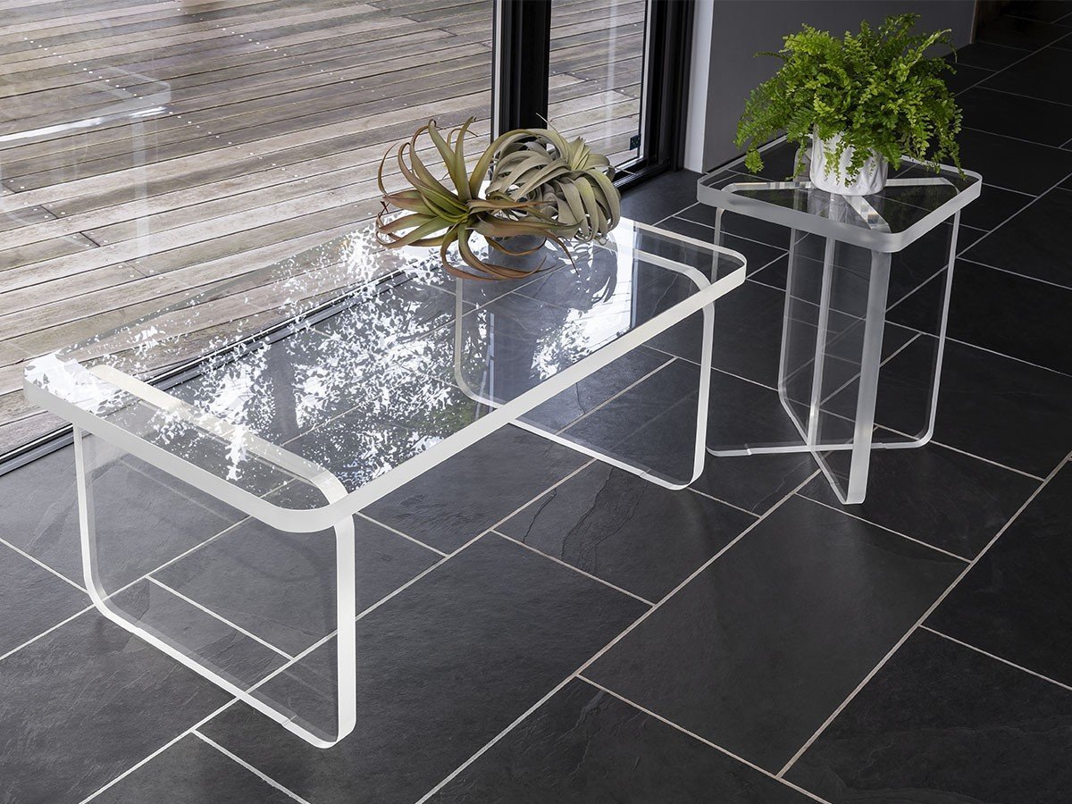 【ワーズウィズ/WAAZWIZ / GOODS】のR CORNER table B / アール コーナーテーブル B 人気、トレンドファッション・服の通販 founy(ファニー) 　送料無料　Free Shipping　おすすめ　Recommend　アクリル　Acrylic　ガラス　Glass　シンプル　Simple　テーブル　Table　モダン　Modern　ホーム・キャンプ・アウトドア・お取り寄せ　Home,Garden,Outdoor,Camping Gear　家具・インテリア　Furniture　テーブル　Table　サイドテーブル・小テーブル　Side Table/Small Table　other-3|ID: prp329100002139314 ipo3291000000031508929