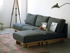 【シーヴ/SIEVE / GOODS】のcrossing sofa 2seater / クロッシングソファ 2人掛け 張地:ブラック|ID: prp329100002179519 ipo3291000000036854265